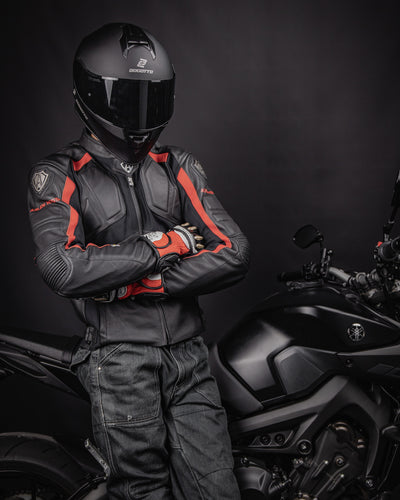 Arlen Ness Sportivo 오토바이 가죽 재킷