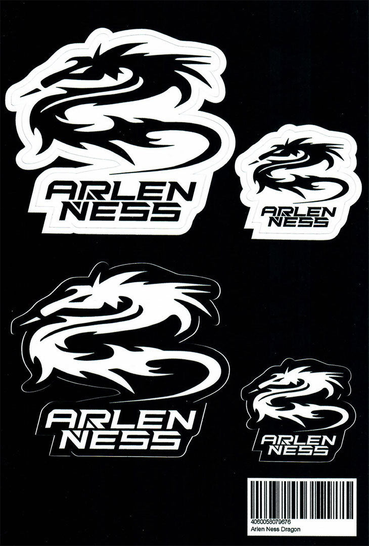 Arlen Ness Dragon Sticker Set#color_black-white