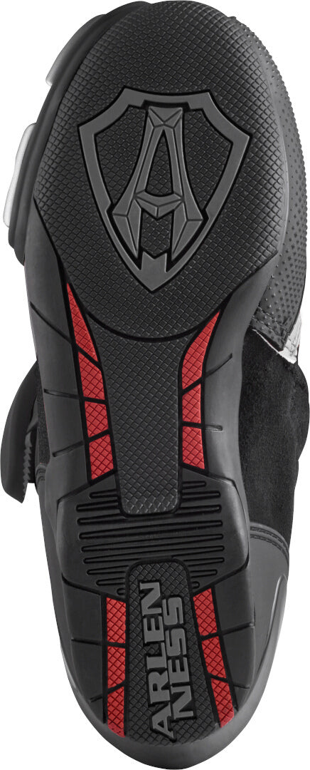 Arlen Ness Pro Shift 2 Motorcycle Boots#color_black-red-white