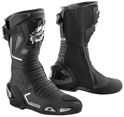 Arlen Ness Sugello Motorcycle Boots#color_black