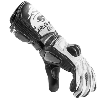 Arlen Ness Monza Motorcycle Gloves#color_white-black