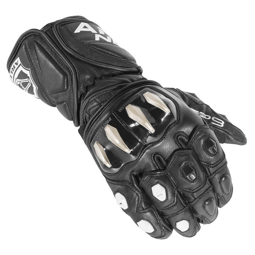 Arlen Ness Sugello Motorcycle Gloves#color_black