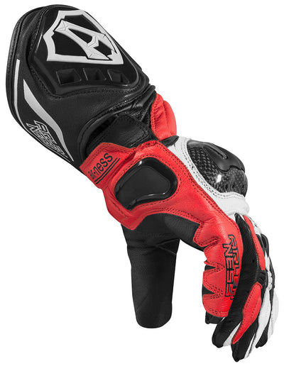 Arlen Ness Sprint Motorcycle Gloves#color_black-red-white
