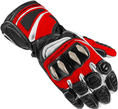Arlen Ness Yakun Evo Motorcycle Gloves#color_black-white-red