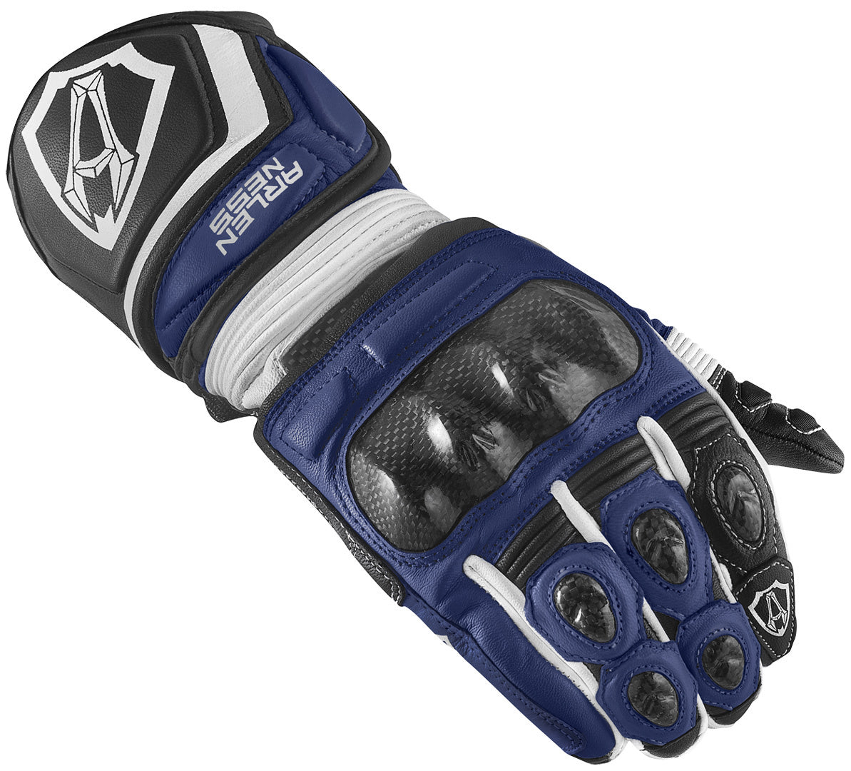 Arlen Ness Monza 2.0 Motorcycle Gloves#color_blue-black-white