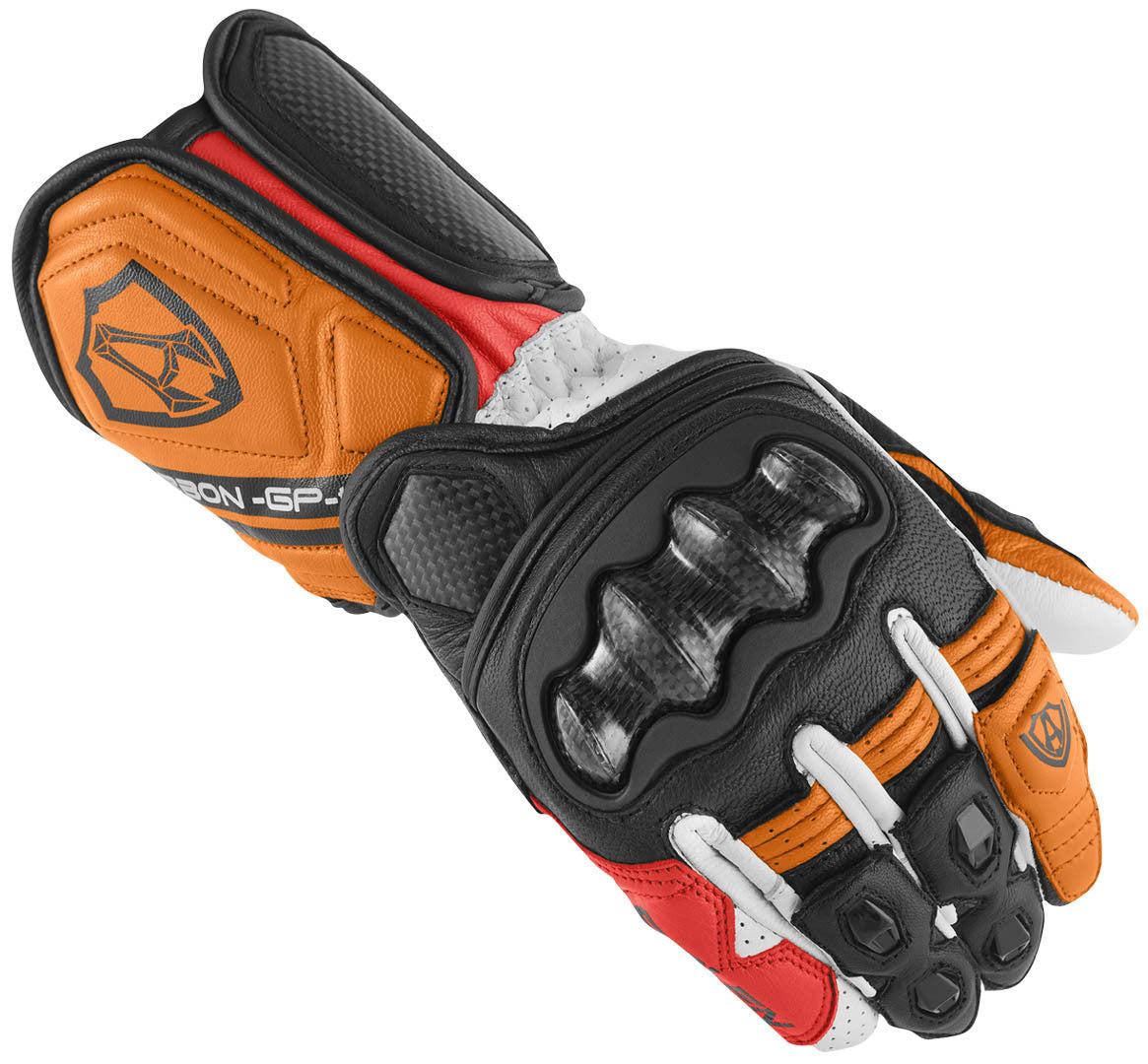 Arlen Ness RG-X Motorcycle Gloves#color_black-white-orange