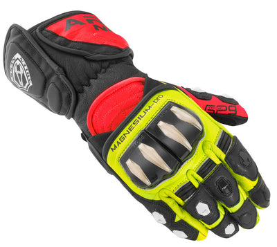 Arlen Ness Sugello Motorcycle Gloves#color_red-black-yellow