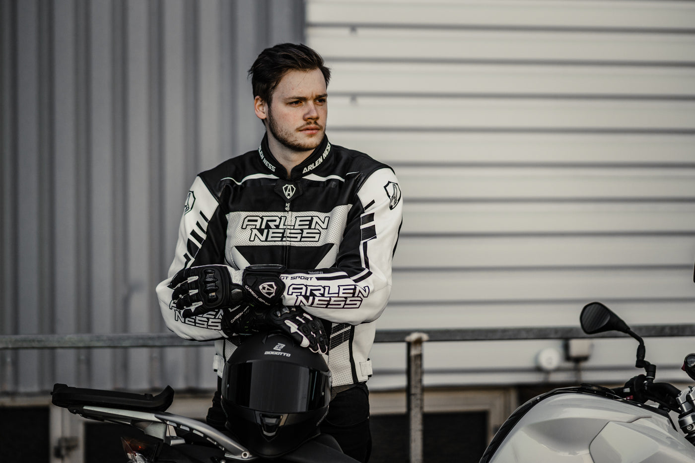 Arlen Ness Rapida 2 Motorrad Lederjacke