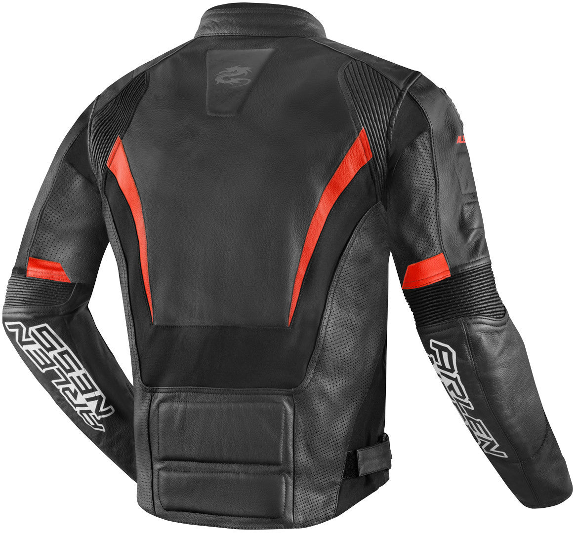 Arlen Ness Sportivo Motorcycle Leather Jacket#color_black-red