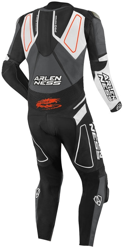 Arlen Ness Conquest Terno de couro de uma peça motocicleta