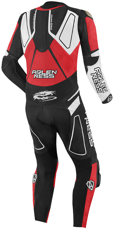 Arlen Ness Conquest Terno de couro de uma peça motocicleta