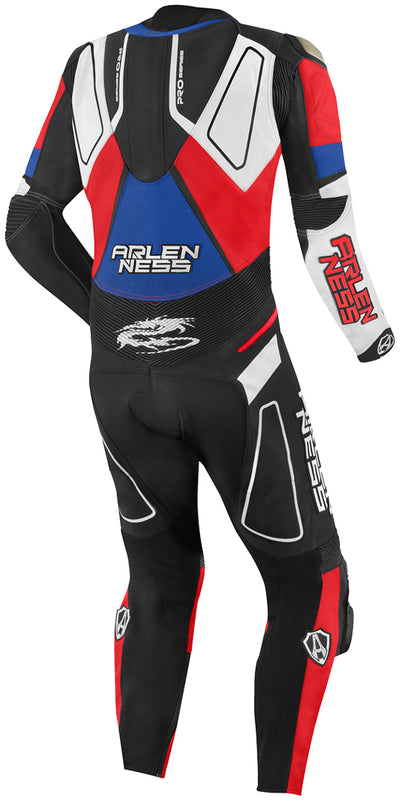 Arlen Ness Conquest Terno de couro de uma peça motocicleta