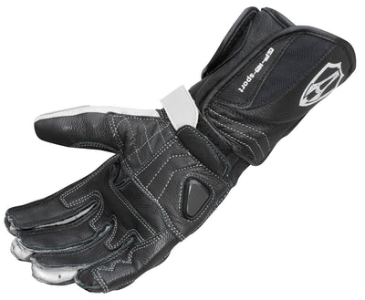 Arlen Ness Mugello Motorcycle Gloves#color_black-white